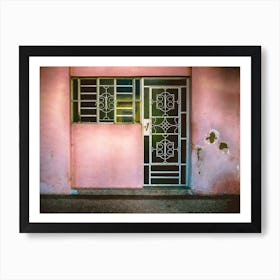 The Pink House Cuba Art Print