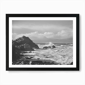 Monterey County, California, Pacific Ocean By Russell Lee Art Print