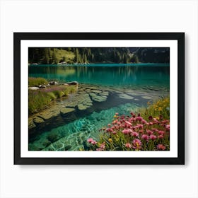 Lake In The Mountains 7 Art Print