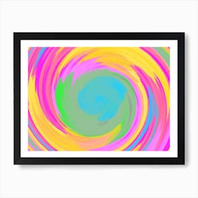 Abstract Swirl Painting Art Print