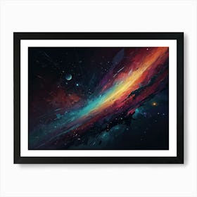 Galaxy Hd Wallpaper Art Print