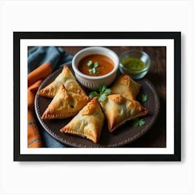 Triangle Samosas Art Print