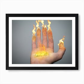 Fingers Of Candles Art Print