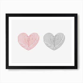 Everlasting Love Fingerprint Art Print