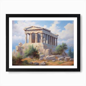 Parthenon temple in Athens 1 Art Print