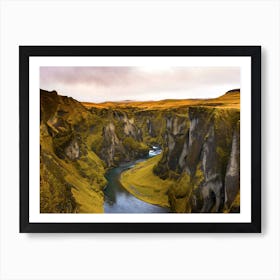 River In Iceland Art Print