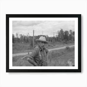 Bachelor Cut Over Farmer, Near Gheen, Minnesota, Lived Same Place Twenty Five Years By Russell Lee Art Print