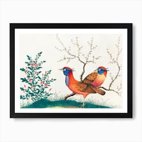 Acient Chinese Painting Birds On Print Art Print