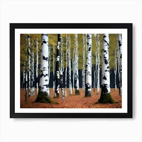 Birch Trees 52 Art Print