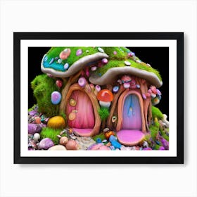 Greens Fairy House Art Print