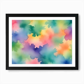 Watercolor Leaves Art Print