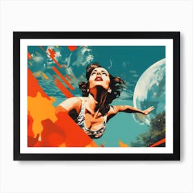 Woman In the Universe Art Print