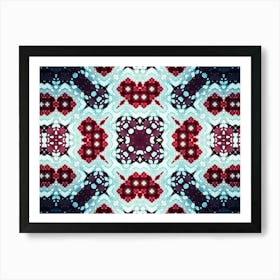 Modern Art Red And Blue 1 Art Print