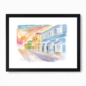 Christiansted Us Virgin Islands Street Scene Poster