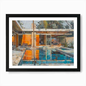 House By The Pool Art Print