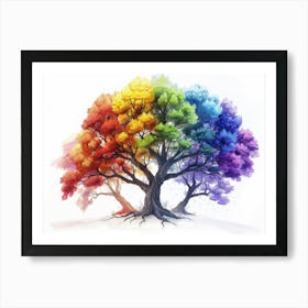 Rainbow Tree 1 Art Print