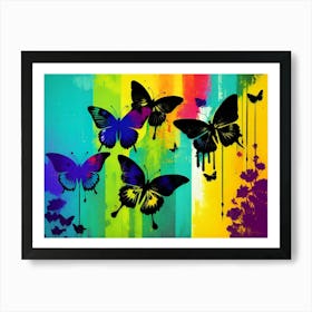 Colorful Butterflies 93 Affiche