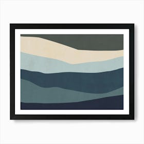 Abstract Landscape - Am01 Art Print