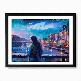 City At Night Art Print