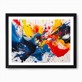 Colorful Style Dark Tones Art Print