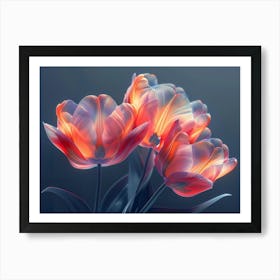 Tulips artwork 002 Art Print