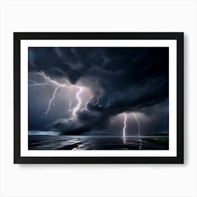 Lightning Storm Art Print