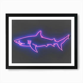 Neon Pink Nurse Shark 5 Art Print