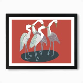 Herons Art Print