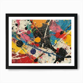 Contemporary Artwork Inspired By Jackson Pollock 3 Art Print