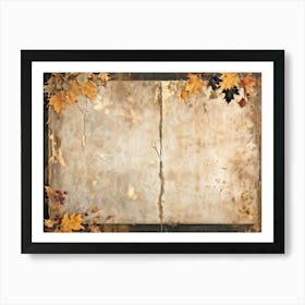 A Vintage Thanksgiving Themed Backdrop Illustrating The Fusion Of Rustic Material And Luxurious Ant (1) Art Print