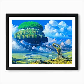 Castle over the clouds Poster