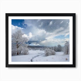 Snowy Landscape Art Print