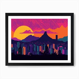 Rio De Janeiro Skyline Art Print