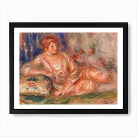 Andrée In Pink, Reclining (1918), Pierre Auguste Renoir Art Print