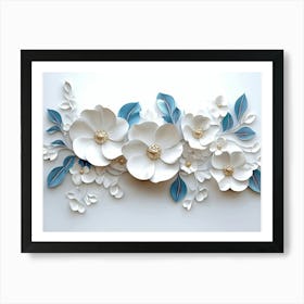 Paper Flower Wall Art 23 Art Print