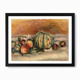 Still Life With Melon, Pierre Auguste Renoir Art Print