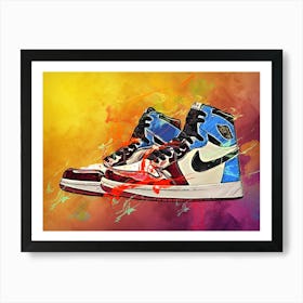 Air Jordan 1 Retro High Fearless Art Print