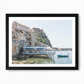 Summer Holiday In A Nice Village In Calabria In Italy Art Print