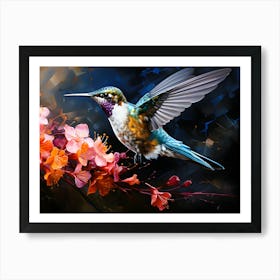 Twilight Wings Bird At Dusk Art Print