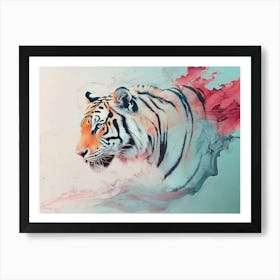 Tiger Animal Abstract 3 Art Print