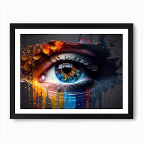 Colorful Eye Art Print