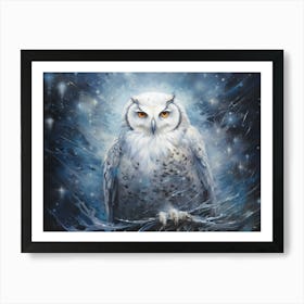 White Owl 1 Art Print