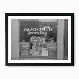 Store Window, Crosby, North Dakota By Russell Lee Art Print