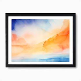 Sunset Elemental 3 Art Print