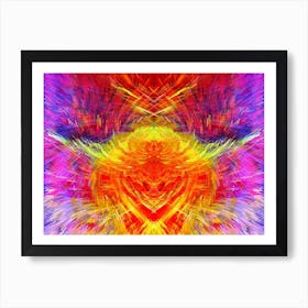 Psychedelic Heart Art Print