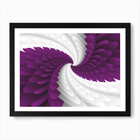 Violet Majestic Wings Affiche