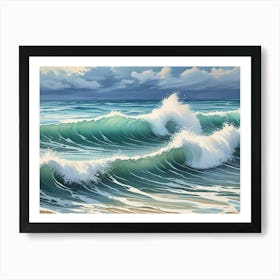 Ocean Waves 3 Art Print