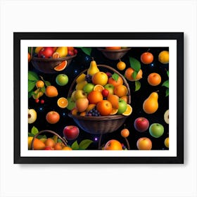 Fruit Baskets 1 Art Print