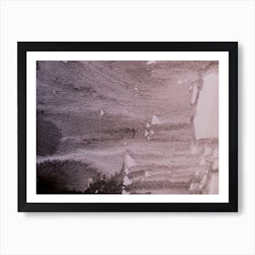 Abstract watercolor black paint background. 43 Art Print