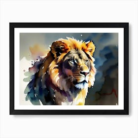 Lion Painting 21 Art Print